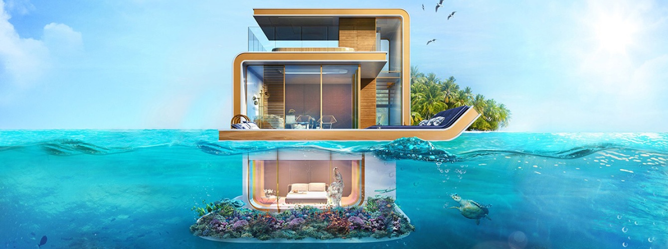 At the end of the year, the first of the floating villas at The Heart of Europe in Dubai will be ready for occupancy.